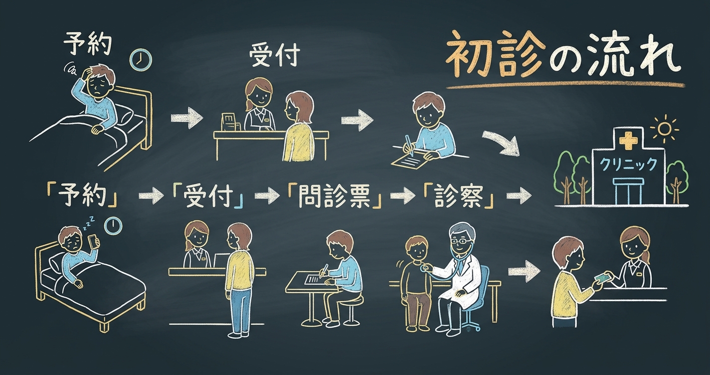 眠れないで心療内科へ|初診の流れ5ステップと当日までの準備リスト
