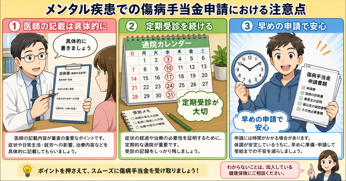 傷病手当金の申請から振込までを5ステップで時系列に解説